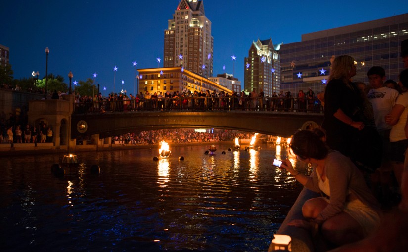 The Bridge of Start at WaterFire Providence. Photo by James Turner.